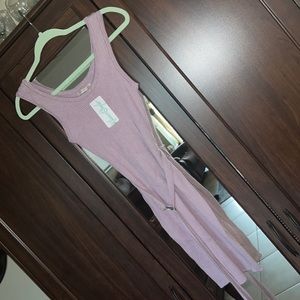 Body con dress with wrap tie